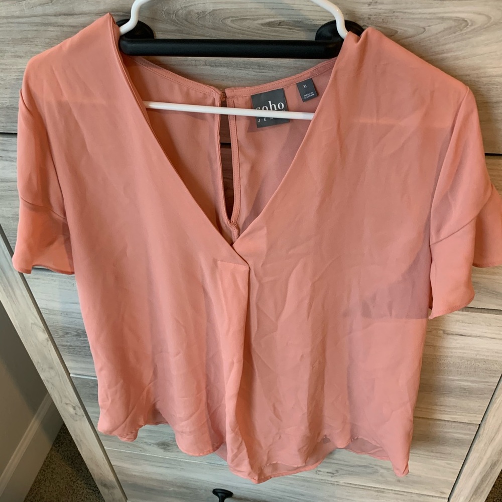 Coral Blouse